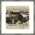 Seattle Stadiums Old Yellow Framed Print