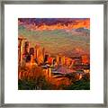 Seattle Sunset 1 Framed Print