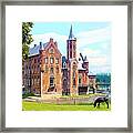 Secluded Wissekerke Castle - Bazel, Belgium Framed Print