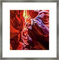 Secret Layer - Antelope Canyon Framed Print