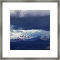 Sedona Area Third Winter Storm Framed Print