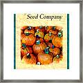 Seed Packet -- Pumpkins Framed Print