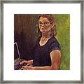 Self Portrait After Sofonisba Framed Print