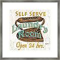 Self Serve Laundry Framed Print