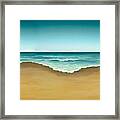 Semi Abstract Beach Framed Print