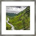 Sendefossen - Myrkdal, Norway - Landscape Photography Framed Print