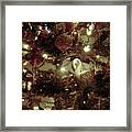 Sepia Christmas Tree Framed Print