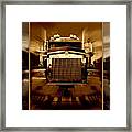 Sepia Toned Kenworth Abstract Framed Print