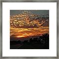 Sept Sunset Framed Print
