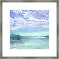 Serenity Blue Lake Framed Print