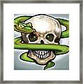 Serpent N Skull Framed Print