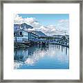 Seward Harbor In Alaska Framed Print