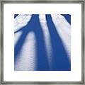 Shadows On The Snow Framed Print
