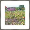 Shaker Farm In Autumn 2 Framed Print