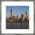 Shanghai Pudong Sunset Framed Print