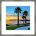 Shell Beach Sunset Framed Print