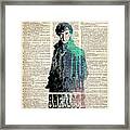 Sherlock Art On Dictionary Framed Print