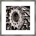 Sherman Tank Drive Sprocket Framed Print