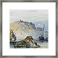 Shipping Off The Coast Of Granville Framed Print