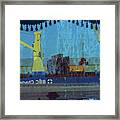 Shipping Reflections Framed Print