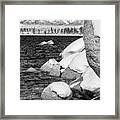 Shoreline Snow Framed Print