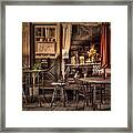 Sidewalk Cafe Framed Print