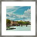 Sightseeing On The River Seine Framed Print