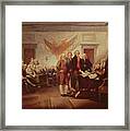 Signing The Declaration Of Independence Framed Print