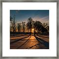 Silhouettes And Shadows Framed Print