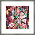Silk Floral Ribbon Framed Print