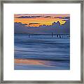 Silky Sunrise Reflections Outer Banks Framed Print