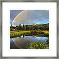 Silver Lake Rainbow Framed Print