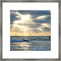 Silver Surfer Sunset San Diego Coast Framed Print