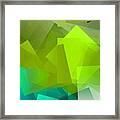 Simple Cubism Abstract 144 Framed Print