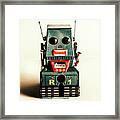 Simple Robot From 1960 Framed Print