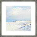 Simply Snow Landscape Framed Print