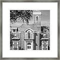 Simpson College Gate With College Hall Framed Print
