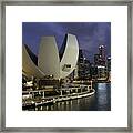 Singapore Harbor Framed Print