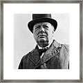 Sir Winston Churchill Framed Print