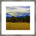 Sisters Cascade Range Framed Print