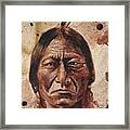 Sitting Bull - Dry Blood Framed Print