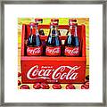 Six Pack Of Cokes Framed Print