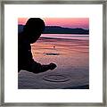 Skipping Stones Framed Print