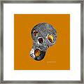 Skull Burn Framed Print