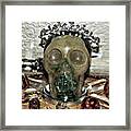 Skully Was Crowned In The Crystal Skull Healing Grid Framed Print