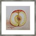 Sliced Apple Framed Print