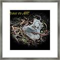 Slumbering Fairy 2 Peace To All Framed Print