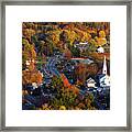 Small Town Aerial Framed Print