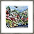 Small Town, America Framed Print