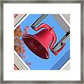 Small Town Firehouse Bell Framed Print